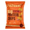 FitFeast Peri Peri Protein Chips | 60g Each | 16g Plant Protein Per Pack | Pack of 12 | As Seen on Shark Tank view 1