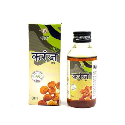 Bharat Ayurvedic Aushadhalaya Karanj Tail Ayurvedic & Herbal Oils for Health 100ml(PACK OF 2)