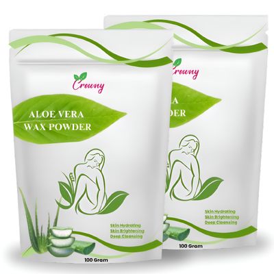 Crowny Wax Powder For Hair Removal | Painless 10-Min Hair Removal For Women & Men | Removal Hair Powder With Aloevera | Painless Herbal Wax Powder For Hands, Legs, Underarms and Bikini area