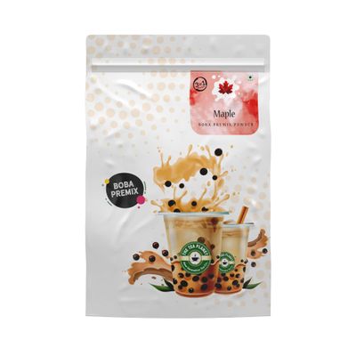 Tea Planet Maple Bubbletea Mix Vegan-Friendly Boba Premix for Smoothies, Milkshakes, Desserts, and DIY Bubbletea | Non-GMO, Sweet and Buttery Maple Milktea Powder (1000 gms, Maple)
