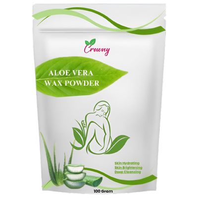 Crowny Wax Powder For Hair Removal | Painless 10-Min Hair Removal For Women & Men | Removal Hair Powder With Aloevera | Painless Herbal Wax Powder For Hands, Legs, Underarms and Bikini area