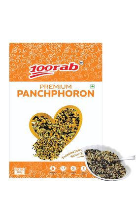 100RAB Premium Panchphoron | Aromatic & Fresh for Cooking & Seasoning (100 Gram - 5 Packets, Panch Poran)