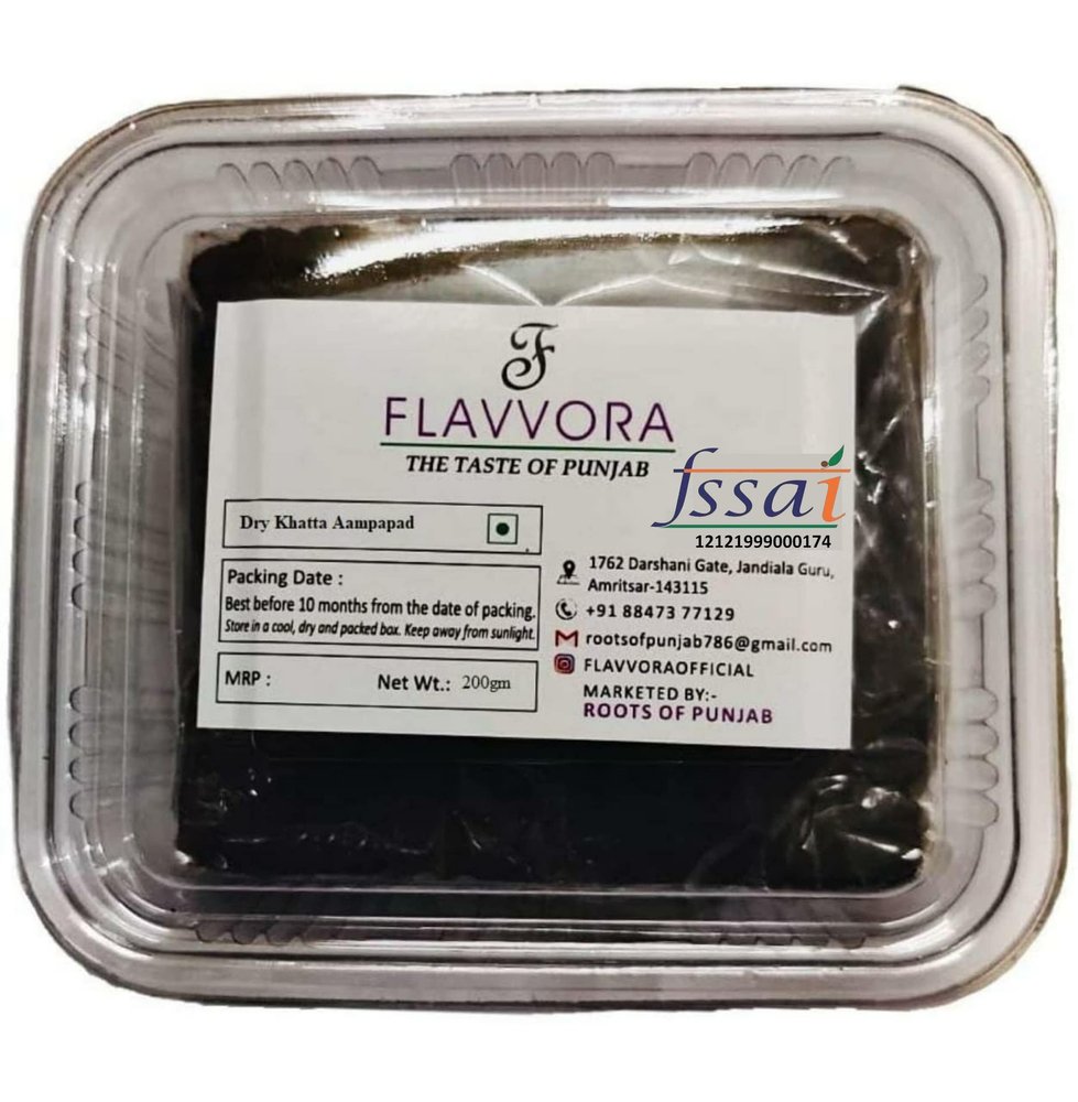 Flavvora Amritsari Aampapad(After-Meal Digestive Snack)(With Separate Masala) (Kala Khatta With Masala, 400gm