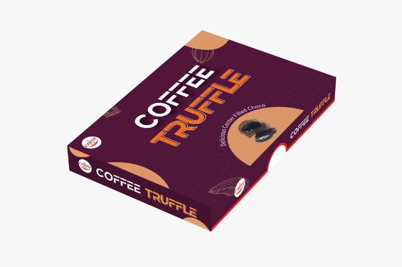 Crave Eat Center-filled Coffee Flavoured Truffles, 12 units