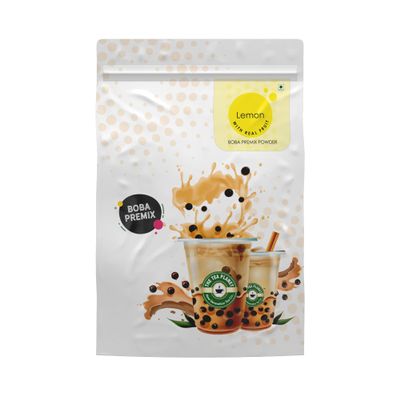 Tea Planet Lemon Fruit Boba Premix Instant Zesty & Refreshing Lemon Milk Powder for DIY Bubble Tea, Smoothies, Milkshakes & Desserts Vegan-Friendly, Non-GMO 1000g Resealable Pack