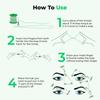 Lusty Soul Professional Eyebrow Threading Thread | Organic Eyebrow Hair Remover | Cotton Threading Facial Hair Remover | Upper Lips Shaping | Forehead Chin Hair Removal Thread (Pack of 6) view 3