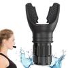 OMTRI Breathing Trainer, Lung Capacity Exercise Device and Lung Exerciser for Respiratory Muscle Exercise and Increased Sports Breathing Fitness| Lungs Exercise Equipment | Men and Women | Black view 2