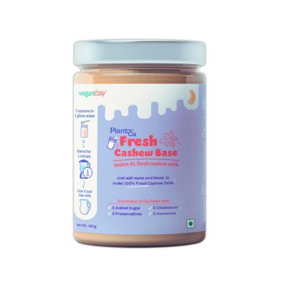 VeganDay Cashew Base (makes 6L Cashew Milk) | Fresh, Unsweetened & Plant-Based (PlantCa) | Just add water & blend | Dairy-free, Lactose-free | Zero added sugar, Zero Cholesterol, Zero Preservatives (6L Pack)