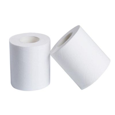 MERISHOPP Home Hotel 4 Ply Bathroom Toilet Paper Bulk Roll Wood Pulp Bath Tissue White