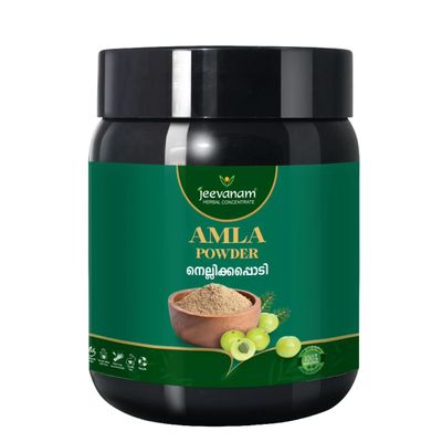Jeevanam Herbal Concentrate 100% Natural Organic Amla (Indian Gooseberry) Powder (Dry) | Skin & Hair Care | Food Grade for Men & Women | 200g