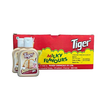 EXCEL ENTERPRISES Tiger Butterscotch Mix Emulsion Flavours Soft Drink Concentrate Milk Shake Mix 20 ml Bottles Pack Of 2