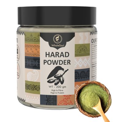 WholeSoul Haritaki Powder | Haritaki Fruit Powder | Harad Terminalia chebula, 200 gms