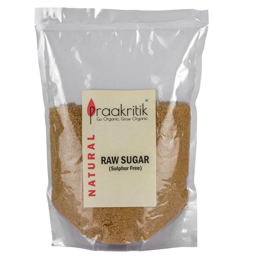 Praakritik Desi Khand 1KG  Natural Raw Sugar, Unrefined Khandsari Sugar, Sulphur-Free, Khaand from Sugarcane