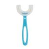 APAYA 360 U-Shaped Children's Toothbrush, Soft Silicone Head, 12.5 cm Length, Food Grade Soft Silicone Brush Head Sky Blue Pack of 2 view 1