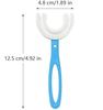 APAYA 360 U-Shaped Children's Toothbrush, Soft Silicone Head, 12.5 cm Length, Food Grade Soft Silicone Brush Head Sky Blue Pack of 2 view 2