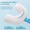 APAYA 360 U-Shaped Children's Toothbrush, Soft Silicone Head, 12.5 cm Length, Food Grade Soft Silicone Brush Head Sky Blue Pack of 2 view 4