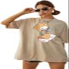 ABSOLUTE DEFENSE OversizeTshirt Baggy for Women Girl Cotton Casual Stylish Latest Beige Black Blue Maroon Lavender Pink Brown White Peach 299 399 Under view 1