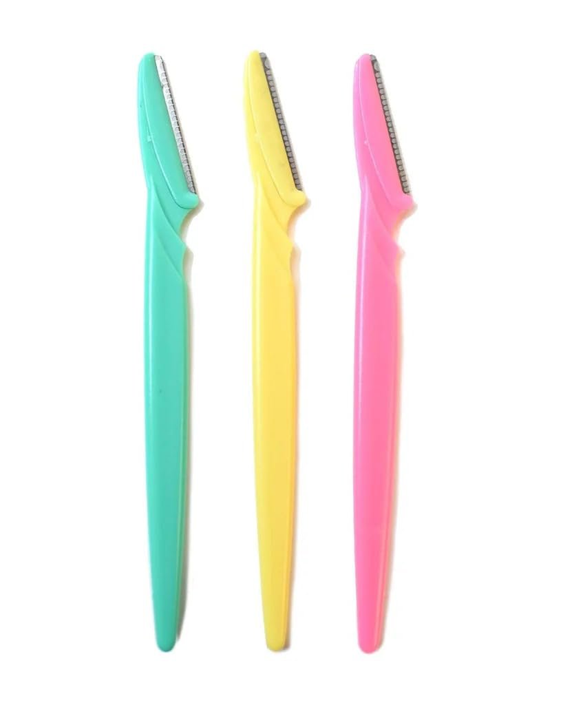 Face & Eyebrow Razor for Women Facial Hair Razor | German Blades | Easy Shaping and Shaving | Reusable Up To 5 Times | Durable and Rust Free Blades | Pack of 3