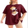 ABSOLUTE DEFENSE OversizeTshirt Baggy for Women Girl Cotton Casual Stylish Latest Beige Black Blue Maroon Lavender Pink Brown White Peach 299 399 Under view 1