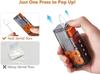 Amazin Dental Floss Pick Dispenser, Pop-Up Storage with 10 Picks, Automatic, Easy to Use, Refillable, Portable, Compact Case for Travel, Oral Care Tool, Transparent Design view 2