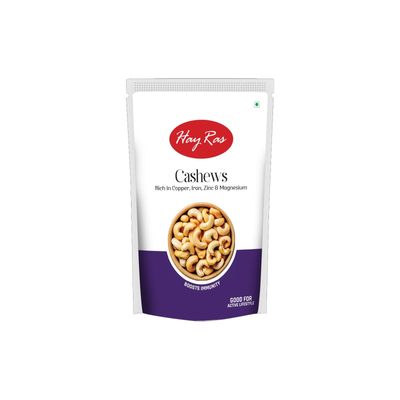 Hay Ras Whole Cashew Nuts | Dry Fruits rich in Protein | Rich in Fibre | Healthy Snacks | 100% Natural Dry Fruit | Festive Snacking | 100 gm