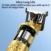 Cordless Hair Clipper & Beard Trimmer For Men, Zero Gapped T-Blade Electric Shaver With 4 Adjustable Combs  Perfect Grooming Kit For Mustache, Hair & Face, Golden view 4