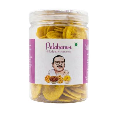 KalpathyStore| Premium Kerala Banana Chips Wafers In Coconut Oil | Fresh, Healthy, Thin, Crispy, Namkeen Snack (150 GM) |