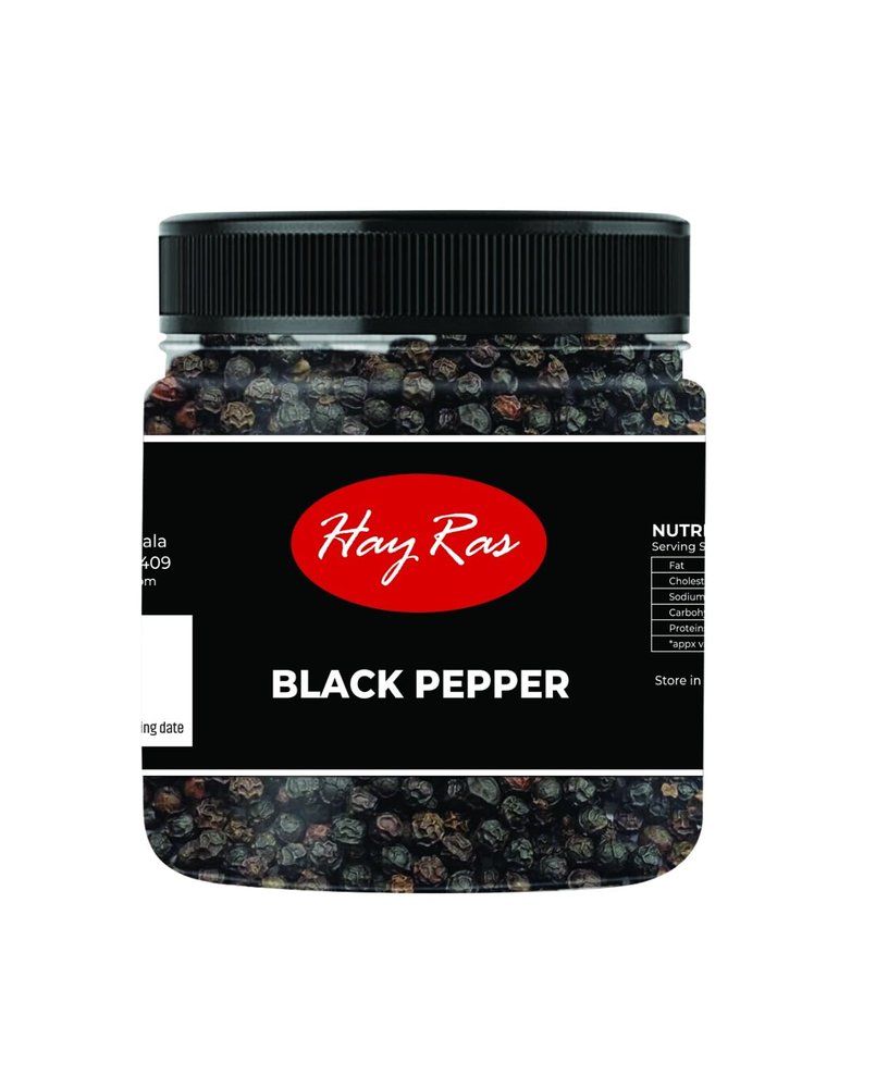 Hay Ras Black Pepper/Kali Mirch Whole | Kerala Natural Spices |100% Natural | 100% Vegetarian | No Added Preservatives | 100 gm