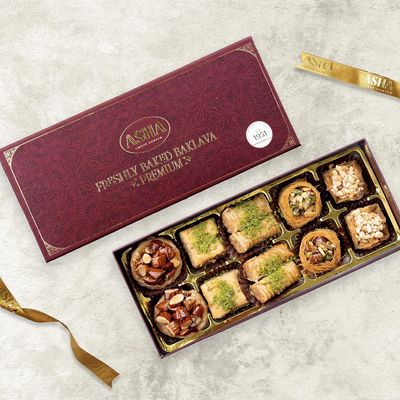 ASHA SWEET CENTER Baklava Assorted Sweets 250 Grams - Pack of 1 | Premium Sweets Perfect For Gifting And Snacking | Turkish Delight Made With Fresh Ingredients