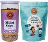 Dhanigreens Organics Snacks 250gm (Millet Chips mint Flavour 150g + Sweet Multigrain Choco Pillow with Vanilla 100g)| Natural Ingredients Snacks | Gluten-Free, Cholesterol & Transfat Free view 1