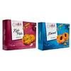 HIRA SWEETS Combo of Almond & Kaju Pista Cookies (Pack of 2) | Authentic Taste & Quality | Natural & Preservatives Free | Healthy Cookies Biscuits Combo Pack | Ideal for Gifting | Tea Time Snacks view 1
