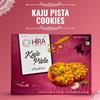 HIRA SWEETS Combo of Almond & Kaju Pista Cookies (Pack of 2) | Authentic Taste & Quality | Natural & Preservatives Free | Healthy Cookies Biscuits Combo Pack | Ideal for Gifting | Tea Time Snacks view 2