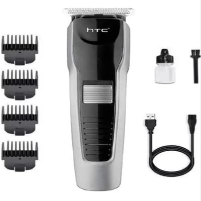 Beard Trimmer, Cordless, USB Charging, 4 Guide Combs, Black and Silver