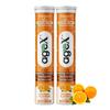 AgeX Vitamin C+Zinc Effervescent Tablets | Natural Amla Extract 1000mg + Vit C 80mg + Zinc 10mg | Immunity Booster for Skin, Hair & Nails | Supports Collagen Production |Orange Flavour | Sugar-Free | 40 Effervescent Tablets (Pack of 2) view 1