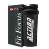 FIT FOCUS (2025) Plastic Shakers For Protein Shake Bottle Gym Shaker Bottle With Extra Compartment Shaker Mixer Bottle Shaker For Gym 600ML view 1