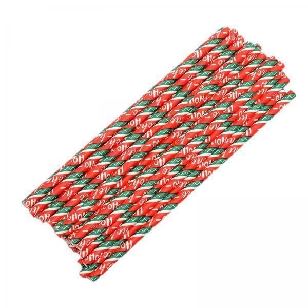 BNF3x25Pieces Christmas Paper Straws Decorative Drinking Straw for Celebration D|Home & Garden | Greeting Cards & Party Supply | Party Supplies