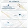 CSOK 4 Pcs Nostril Hair Remover Tool with Soft Cleaning Brush, Portable Manual 360 Rotating Nose Hair Trimmer for Men and Women Washable, Reusable and Durable view 2