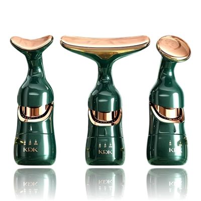 3 in 1 Face Slimming And Uplift Wand-Face, Neck and Eye Massager with Intense Vibration Machine for Facial Massage, Skin Tightening Uplifting and Face Slimmer Beauty Tool - Face Lifting Device (Green)