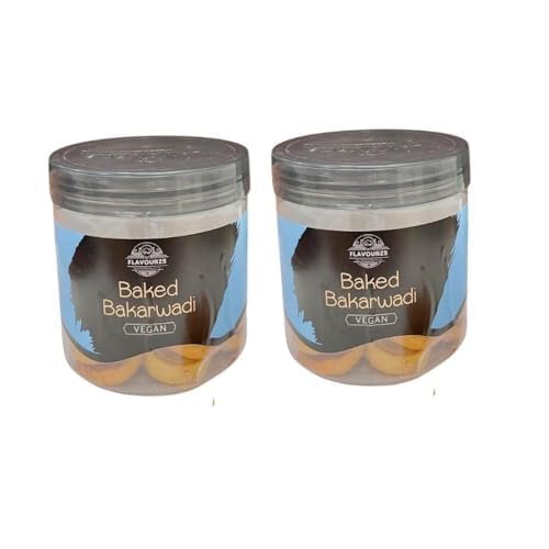 Flavourzs Foods' Baked Bhakarwadi (150g Each, Pack of 2)  Crunchy & Savory Indian Snack | Healthy & Preservative-Free | No Added Flavors | Baked, Not Fried