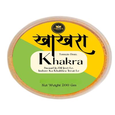 MALVAS FOOD Tomato Khakra 200g (Pack of 6) | Ready to Eat Delicious Crispy & Crunchy, Healthy Anytime Snack | Gluten Free Instant Snacks | All Time Favourite Indian Snacks
