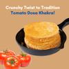 MALVAS FOOD Tomato Khakra 200g (Pack of 6) | Ready to Eat Delicious Crispy & Crunchy, Healthy Anytime Snack | Gluten Free Instant Snacks | All Time Favourite Indian Snacks view 3