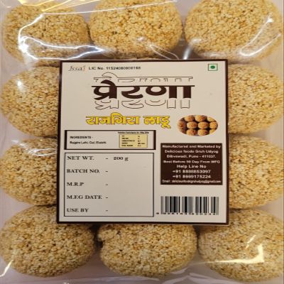 200 gm/ 12 Ladoos, Rajgira Ladoo, Traditional Indian Sweet, Amaranth and Jaggery, Cholai Ladoo, Ramdana Ladoo, Amaranth Ladoo 200g