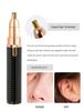 Geyoga Eyebrow Trimmer for Women, face razor for woman, 2 in 1 Rechargeable Facial Hair Remover with Replaceable Heads, Professional Painless Personal Hair Removal Eyebrow Razor with Indicator Lights, (gild brown) view 4