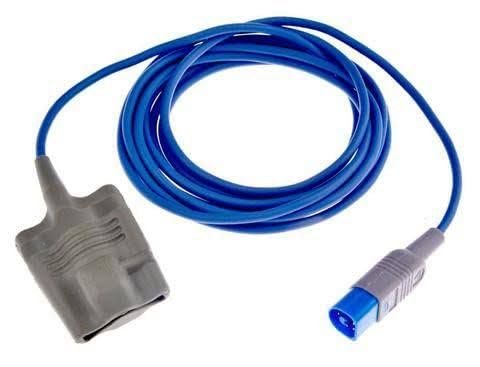 Compatible Silicon Adult Spo2 Probe(3 mtr) Compatible with HP/Philips MP20/40 8 pin