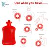 ACU-CHECK Hot Water Bag | Heating bag for period cramps & pain relief | Leak- proof design with additional washer & fishtail inlet| Long heat retention | For back, neck & joint pain Color May Vary view 2