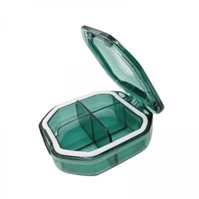 BNF2xTravel Pill Organizer with Divider Small Pill Container for Bag Purse Pocket Green Sqaure|Health & Beauty | Health Care | Pill Boxes, Pill Cases
