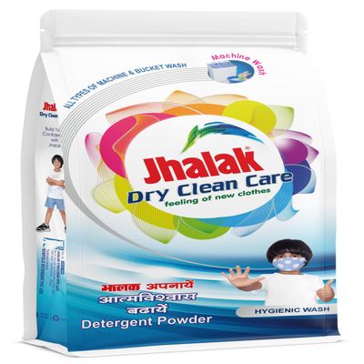 Jhalak Dryclean Care Detergent Washing Powder | Feeling of new clothes everyday | All types of stain Removal (5 Kg)