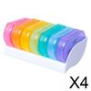 BNF4xWeekly Pill Organizer 2 Times A Day for Pills/Vitamin/Fish Oil/Supplements|Health & Beauty | Health Care | Pill Boxes, Pill Cases view 2