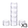 BNF3x7 Pieces Plastic Weekly Pill Organizer Stackable Pot for Buttons Beads Clear |Health & Beauty | Health Care | Pill Boxes, Pill Cases view 2