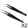 BNF2x2 Pieces Eyelash Tweezers Nail Enhancement Eyelash Clip Precision for Salon Style D|Health & Beauty | Shaving & Hair Removal | Tweezers view 2